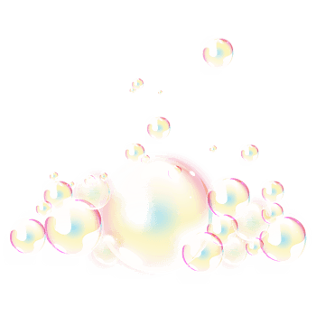 彩色泡泡云朵