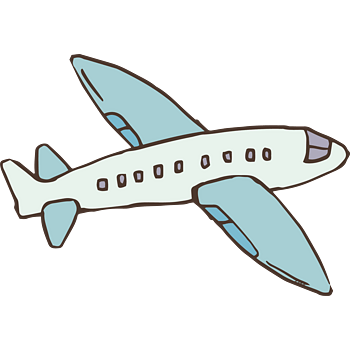 手绘漫画客机
