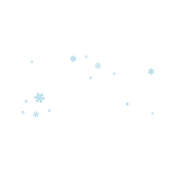 雪花漂浮卡通