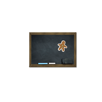 黑板粉笔和小人