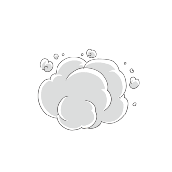 卡通气泡云朵