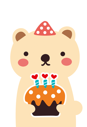 过生日的小熊