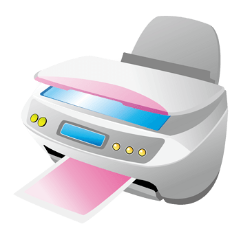 多功能打印机矢量素材