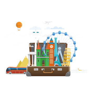 环游世界卡通漫画