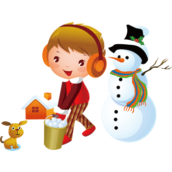 雪人冬天矢量严冬