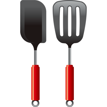 锅铲扁平化装饰素材