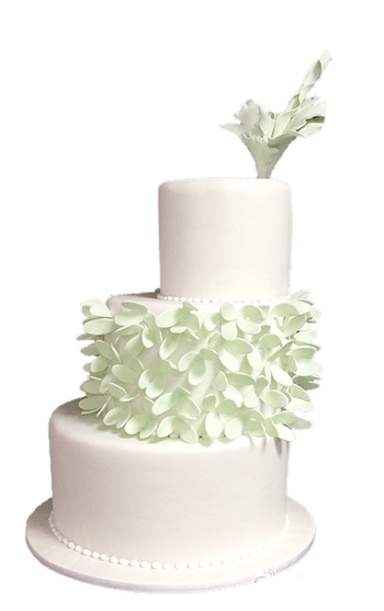 花瓣裱花造型生日蛋糕