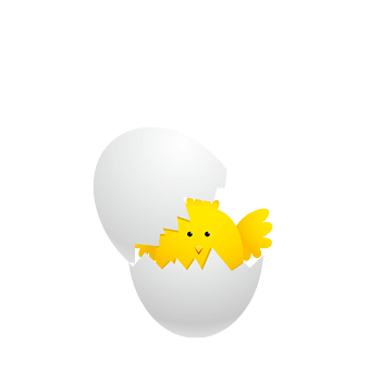 鸡蛋孵小鸡卡通图片