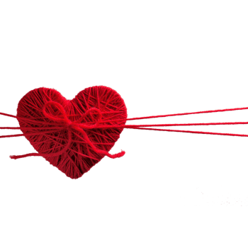 蝴蝶节红心清免扣素材