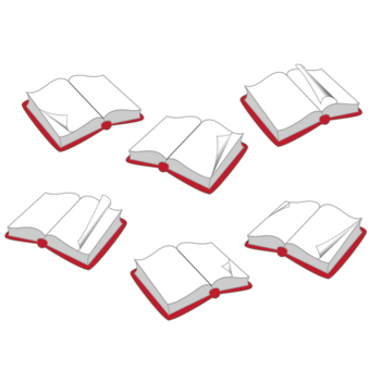 空白卡通翻书效果