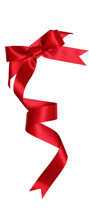 红色丝带矢量图