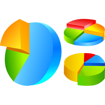 圆形数据分析示意图