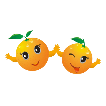 可爱卡通橘子