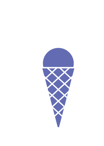 矢量冰淇淋剪影