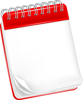 矢量翻页日记本