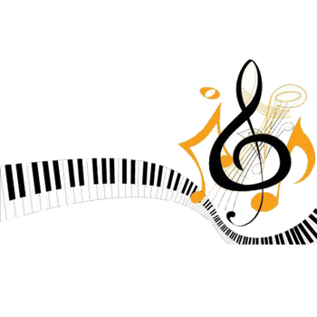 钢琴琴键花纹音符