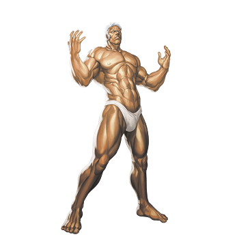 卡通肌肉男头像健身图片