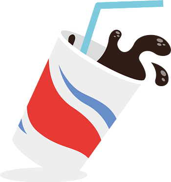 矢量杯装可乐素材