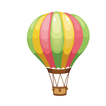 彩色热气球