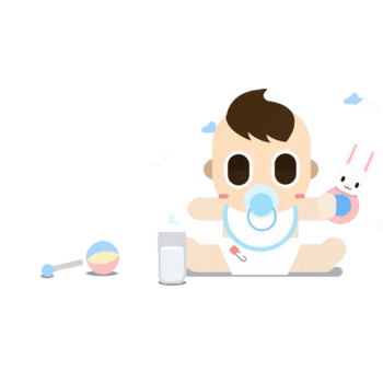 可爱的婴幼儿生活用品元素免抠元素图片-元素素材3347865-万素网