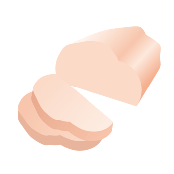 卡通切片午餐肉