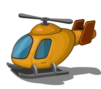 卡通直升机