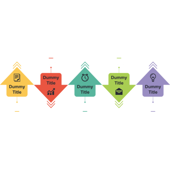 矢量创意大事记图表