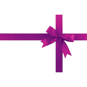 紫色十字蝴蝶结素材免抠素材