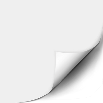 白色卷边记事条矢量素材