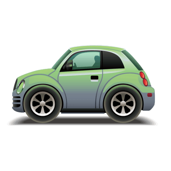 矢量小型甲壳虫车