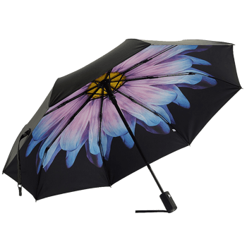 带花黑色遮阳伞
