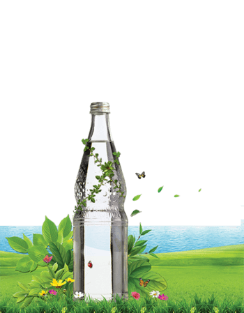 瓶装水海报模板
