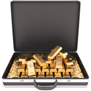 装满一皮箱的金条