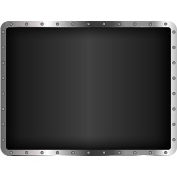 矢量手绘黑色金属板