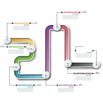 矢量线条流程图