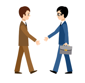 卡通小人物角色生活场景插画