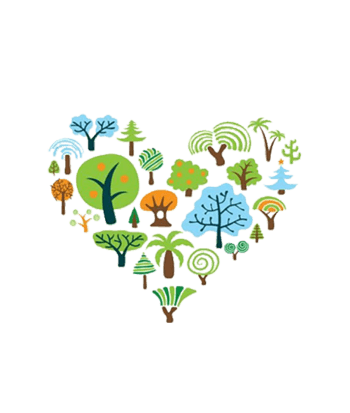 可爱小树矢量图素材