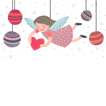 矢量爱的天使吊饰