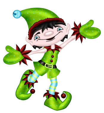 可爱的绿色卡通人