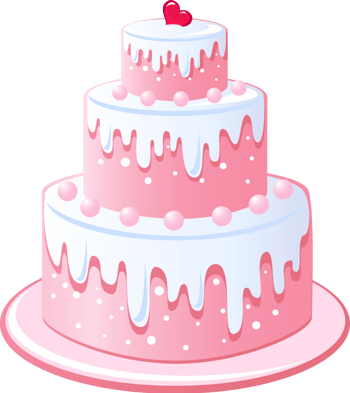 卡通粉色可爱蛋糕