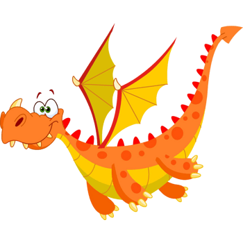 橘色小恐龙卡通