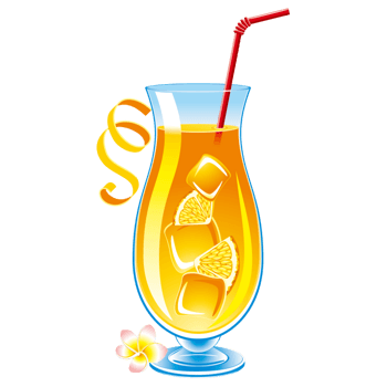 卡通冷饮果汁饮料饮管橙汁