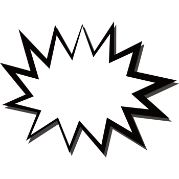 卡通手绘爆炸贴边框