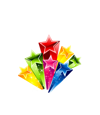 星星卡通波浪线矢量素材