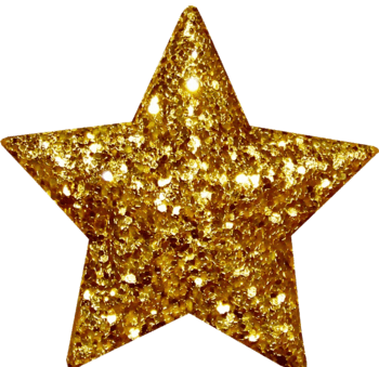 金色星星发光