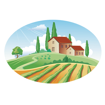 矢量创意设计乡村背景图