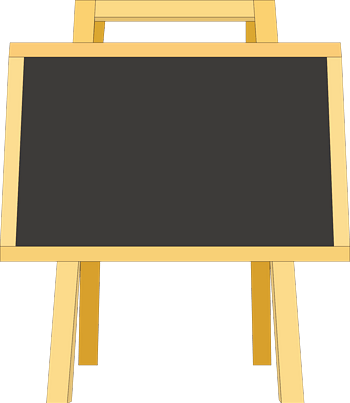 矢量木质小黑板