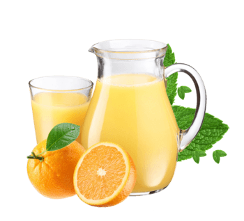 大杯的橙汁