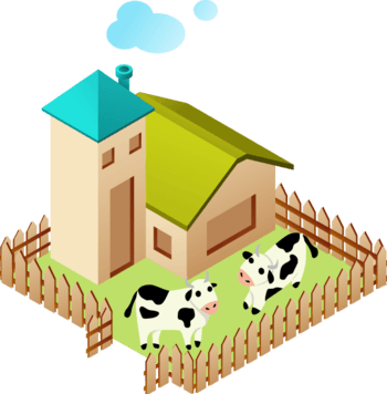 卡通农场设计矢量素材