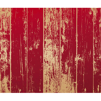 红色油漆做旧木板纹理